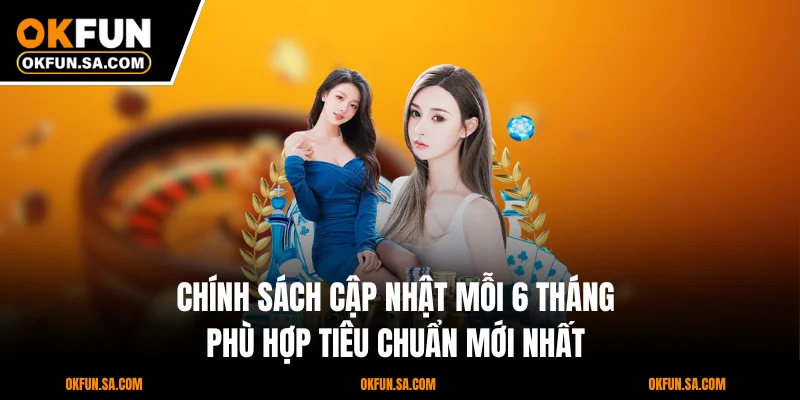 Chính Sách Bảo Mật OKFUN 1 Chính sách cập nhật mỗi 6 tháng phù hợp tiêu chuẩn mới nhất